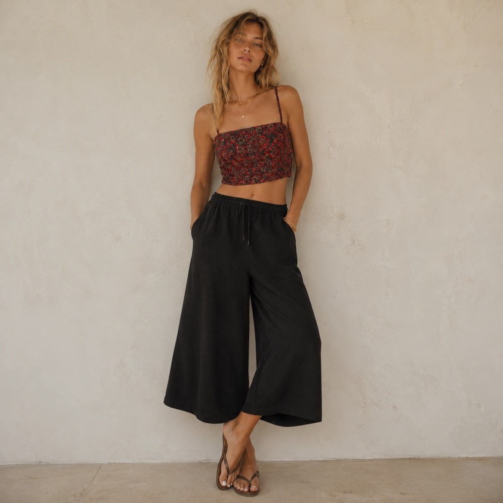 Sani Red Beaded Cropped Bustier Top XS Embellished Y2K‎ Festival Gothic